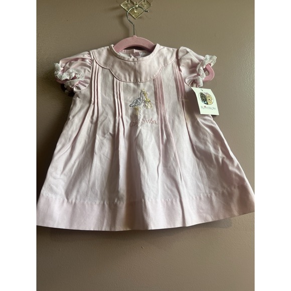 NWT Ruth And Ralph Toddler Girls Big Sister Dress Pink  Stork Size 18 Months - Picture 1 of 8